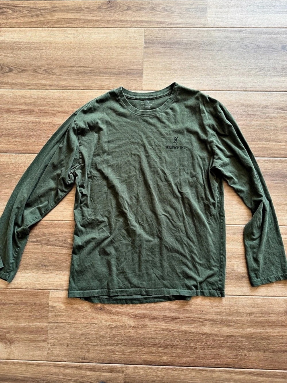 Browning Buckmark Long Sleeve T-Shirt Green Camo